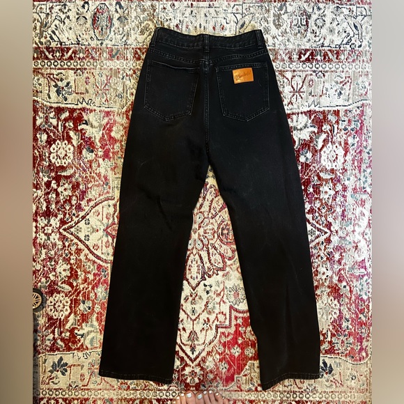 Shein high waist wide leg black jean size 4 - Picture 3 of 3